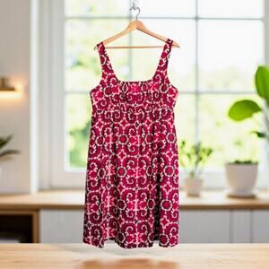 New York & Company Pink Babydoll Empire Waist Dress Size 16